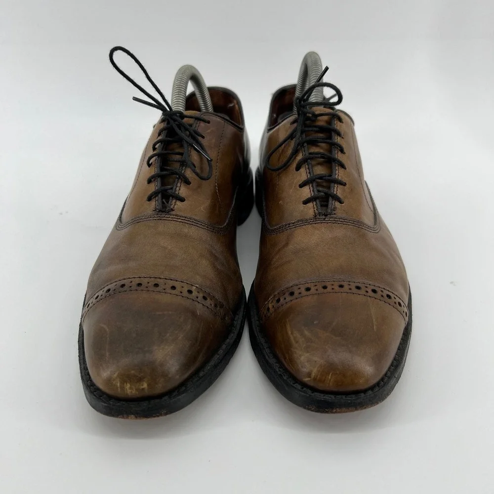 Allen Edmonds Fifth Avenue‎ Cap Toe Oxford Leather Dress Shoes Men 8 Brown